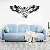 YJSBXN 2023 3D Metall Adler Wanddeko Gold, 3D Deko, Metall Wandkunst, Wanddekoration Wandbild aus Metall, für Garten Wohnzimmer, Schlafzimmer, Esszimmer Wohnkultur