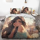 Bettwäsche-Set mit 2 Kissenbezügen für Einzelbett (7, Einzelbett 135 x 200 cm + 50 x 75 cm)