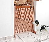 Sicherheitswand Vario - Absperrgitter aus Holz - Türschutzgitter - Hundegitter - Ausziehbar - 22–100 cm - Kindergitter