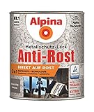 Alpina Metallschutzlack Anti-Rost Hammerschlag Dunkelgrau 750ml