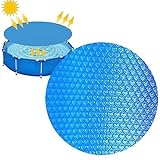 SONLED Solar-Schwimmbadabdeckung, Solar-Poolabdeckung, Blasen-Pool-Solardeckenabdeckung, Staub- und regensichere Poolschutzdecke für Familienpool-Rahmenpool-Planschbecken (Größe : Circle 450cm)