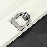 Schicke Schubladenknöpfe, Türknöpfe, Kleiderschrank-Schubladengriffe, moderne Schranktürgriffe, massive Zinklegierung, for Küchenschrank, Schlafzimmer, Kommode, 2 Stück, Gold-138 mm (Farbe: Bla ( Colo
