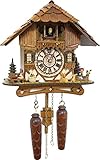 Schwarzwald-Palast Kuckucksuhr Mühlental Chalet Quarz-Uhrwerk - Höhe 26cm