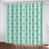 GSKOQD Vorhang Blickdicht Ösenschal 2Er Set 240X230Cm (B X H) Gardinen Mit Ösen Verdunkelungsvorhang Wohnzimmer Kinderzimmer Thermovorhang Vorhänge Digitaldruck 3D Retro-Vintage-Flugzeug