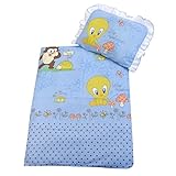 Rawstyle 2 tlg. Set Bezug (Disney Blau) in 70x50 cm für Kinderwagen, Wiege und Stubenwagen Kinderbettwäsche Garnitur Bettwäsche *Deckenbezug + Kissenbezug*