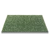 CSN Astro Turf Classic Matte | 40 x 60 cm, Klassisch Grün Eingangsmatte für Außenbereich | Fußmatte für innen und außen | Bürstenmatte aus Polyethylen | Kunstrasen Fußmatte für Schuhe