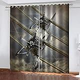 3D Druck Psychedelische Waldlandschaft Muster Verdunklungsvorhänge Kinderzimmer Junge Mädchen Blickdichte Vorhänge Gardinen Mit Ösen Wohnzimmer Modern Fensterdekoration 230X234Cm 2Er Set