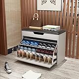 Schmaler Schuhschrank,Schrank Schuhaufbewahrung Für 10 Paar,Moderner Schuhschrank Mit Kippeimer, Stabiles Schuhregal, Für High Heels, Eingangsbereiche, Flure, Schränke ( Color : Wit , Size : 100*35*50