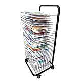 Kunst Trocknende Rack - Flexible Regale, Mobile, Klassenzimmer Studio Home Malerei Trocknung Rack für Kinder, Künstler, Einseitige Verwendung Art Rack-Speicherorganisator Auf Rädern ( Size : 25-layer