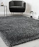 Mia´s Teppiche Fiona Teppich Wohnzimmer, Schlafzimmer Anthracite 120x160 cm Hochflor, 80123 996-Anthracite 120x160