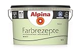 Alpina Wandfarbe, Farbrezepte 6,5 L. Balance, Grüner Tee, Matt, hochdeckende Farbe