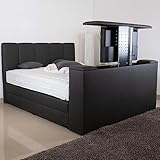 PAARA Boxspringbett Chicago mit TV-Lift | Bettkasten | Komplettset - Made in Germany (Farbe und Härtegrad (H2 - H4) frei wählbar - Bitte nach Bestellung per Nachricht mitteilen, 200 x 200 cm)