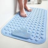 Genkerster rutschfest Badewannenmatten,Sicherheits Badezimmermatte,Duschmatten für Badezimmer,mit Saugnäpfen,Maschinenwaschbar,70x40/80x50/90x60/106x66/120x80/80x80cm,mit TPE Werkstoff