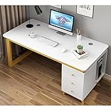 Computer Tisch PC-Tisch, Schreibtisch, Schlafzimmer, Zuhause, moderner Studententisch, einfacher wirtschaftlicher Schreibtisch, Büroschreibtisch Arbeitstisch (Color : A, Size : 100 * 60 * 75cm)