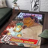 DUDSME Anime Teppich Wohnzimmer Teppich Cartoon Schlafzimmer Dekoration Türmatte Küche rutschfeste Bodenmatte 180x280cm