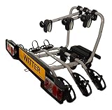 Witter ZX303EU Fahrradträger für die Anhängerkupplung - Kupplungsträger für 3 Fahrräder - abklappbar - 51 kg Zuladung