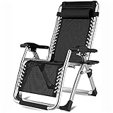 NOALED Klappbarer Liegestuhl, Sonnenliege, Gartenliege, Klappliege, Relaxliege, ergonomische Klappliege, belastbar bis 150 kg, Garten, Balkon (B)