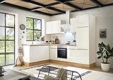 respekta Marleen Küchenzeile, Holzwerkstoff, Weiß, 280 cm