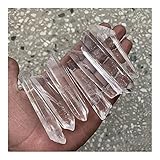 JERSS Stone Crafts Kristallstein Quarz Weißer Quarz Kristall Säule Poin Dekoration 1pack Steinmineralexemplar