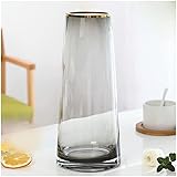 FURLOU Vase aus Blumen, transparent, gerade, Glasvase, vom Boden bis zur Decke, verdickte Vase, Anordnung, Zylinder for Mittelstücke, klare Vase, Heimdekoration, Vase Vase (Size : A)