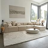 Home Deluxe - Modulares Sofa Verona - XL Beige - 415cm x 68cm x 207cm inkl. Kissen I Modulare Wohnlandschaft Modulsofa