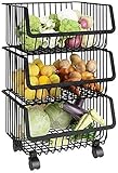 Kitchen Storage Trolley Small Trolley Rack Kitchen Movable Multi-Layer Floor Living Room Snacks Sundries Fruit and Vegetable Storage Rack