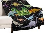 AJITH Kuscheldecke 150x200 cm Dinosaurier Tier Decke Camping Kuscheldecke Flanelldecke Weich Wohndecke Sofadecke Decke für Kinder Erwachsene Kuscheldecke (Wohndecken3,100 x 150 cm)