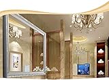 Europäischer Stil Einfacher Badezimmerspiegel Wandmontage Rechteckiger Spiegel Schminkspiegel Schminkspiegel Rasierspiegel Mode Badezimmer Dekoration (Farbe: B Größe: 600 * 800 mm)