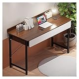 Computer Tisch Einfaches Holz Pc. Schreibtisch Büro Modernes Schreibentisch Universal Laptop Stand Wohnmöbel Pc. Workstation mit 2 Schubladen Home Studientisch, 2 Farben Arbeitstisch (Color : B, Siz