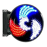 Barber Pole LED-Licht, Salon-Schild, Lichtmast, rotierendes Licht mit Fernbedienung, Friseursalon-Schild, Wandlampe, Friseursalon, Blinker, Wandmontage, Energie sparen, C (B)