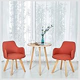 Tisch- und Stuhlset Esszimmerstuhl, 3er-Set, Balkon, Lounge-Sofa, nordisches Massivholz, runder Tisch, Café, Teeladen, Bibliothek, Schlafzimmer, Lounge, moderner minimalistischer Stil, Schönheitssalon