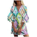 Topassion Kleider Damen, Party Kleider Damen Sexy Drucken Summer Dress for Women Sexy Kleid Damen Beach Dress Kleid Mädchen Festlich Lässig Elegante Abendkleider Kawaii Clothes