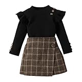 XTBFOOJ Geschenk für Baby Schwarzes Tshirt Mädchen Coole Sachen für Jungs Baby Mädchen Kurzarm Strampler Bodysuit Blumendruck Schlaghosen Hosen Stirnbänder Outfits Mädchenkleider