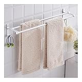 dcIustfHE Handtuchschiene Rack Bad Handtuchhandtuch Handtuchhalter Über Tür Badetuchhalter Wand Hanging Handtuch Ba, R Alumiküchenschrank Regal Lagerregal Für Badezimmer Küche/60Cm