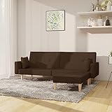 ZEYUAN Schlafsofa 2-Sitzer, Couch Mit Schlaffunktion, für Wohnungen, Loungesofa, Relaxsofa, Sofabett, Schlaf Sofa, Bettcouch, Dunkelgrau Mikrofasergewebe