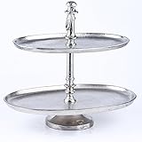 Marrakesch Orient & Mediterran Interior Etagere Annika (2-Etagen Etagere oval 34cm)