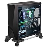 Whchiy CPU Ständer Computer Desktop Ständer Universal Einstellbare CPU Halterung mit 4 Rollen Unter Schreibtisch