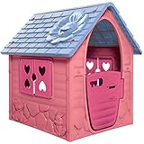 Dohany Spielhaus Kinderspielhaus Gartenhaus Indoor Outdoor +2J (pink)