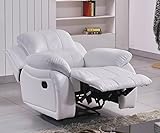Mapo Möbel Leder Fernseh Sofa-Sessel Relaxsessel Fernsehsessel mit Schlaffunktion 5129-1-W