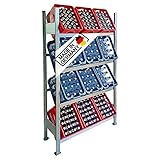 Lagerknecht Getränkekistenregal 12 Kisten Made in Germany 🇩🇪 professionelle Ordnung für Kisten; Regal für Getränkekisten, Getränkeregal, Wasserkistenregal, Bierkistenregal