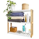 SoBuy® FRG28-WN Wandregal, Hängeregal, Badregal, Wandschrank, Hängeschrank