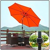 NOALED 300CM Gartenschirm Outdoor Sonnenschutz für Terrasse/Strand/Pool Sonnenschirme mit Kurbel- und Kippfunktion Sonnenschutz UV50+ (A 3m)