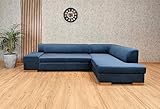 Quattro Meble Ecksofa London 275x185 Sofa Couch mit Bettfunktion und Bettkasten Eckcouch schmutzabweisender Stoff Sofa Ecke Couch viele Farben (185x275 Ecke Links)