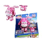 Super Wings EU750424 Transforming Supercharged Dizzy & Mini Super Pet Dizzy Toys for 3+ Year Old Boys Girls, Pink
