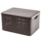 TEmkin CBest Choice Mehrzweck-Stapelbarer Wäsche-Organizer, Einkaufskörbe für Schlafzimmer, Wohnzimmer, Badezimmer mit Einsteckgriffen,