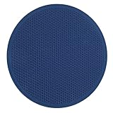 Factorys Große Silikon-Waben-Isoliermatte, Silikon- Topfmatte, Haushaltsschüsselmatte, große Topfmatte Platzset Weihnachten Kinder (Dark Blue, One Size)