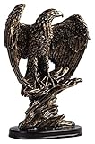 Desktop-Skulptur Bronze Harz Tier Skulptur Winged Eagle Statue Ornamente Miniatur Handwerk Figuren Ornamente Home/Shop/Büro/Bar Schmuck Geschenke