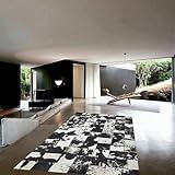 Vip-leather NEU KUHFELL Patchwork Teppich (150 cm x 210 cm)