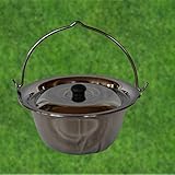 Edelstahl Gulaschkessel mit Deckel 8L (1,0)