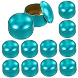 COHEALI 12 Stück Kerzengläser Blechbehälter Mit Deckel Kleine Dosen Mit Deckel Teegläser Für Losen Tee Mini-Minzdosen Leere Salbendosen Kerzenherstellungszubehör Weißblechbox